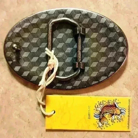 Ed Hardy Kiss of Death Geisha Girl Belt Buckle Real Deal Rare - Picture 4 of 4